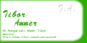 tibor ammer business card